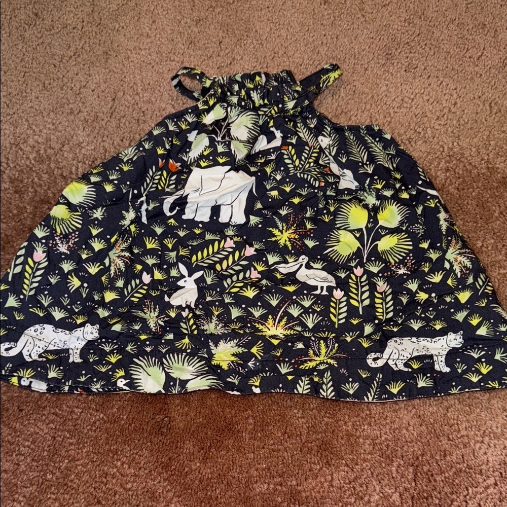GAP Kids Black Dress with Animal Print